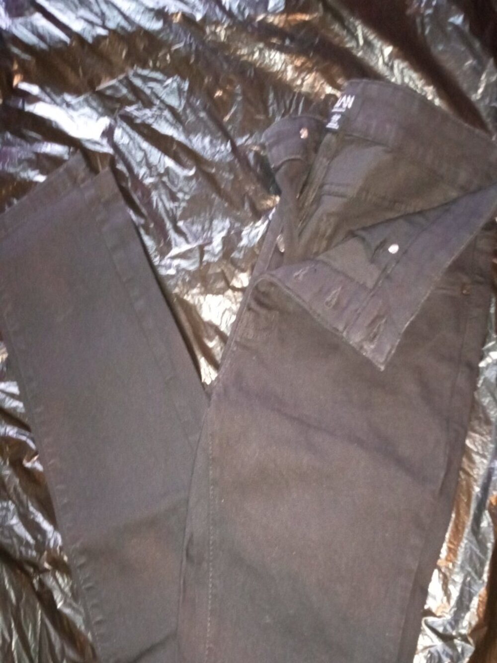 Boohooman Black Button Fly Skinny Jeans Mens 32